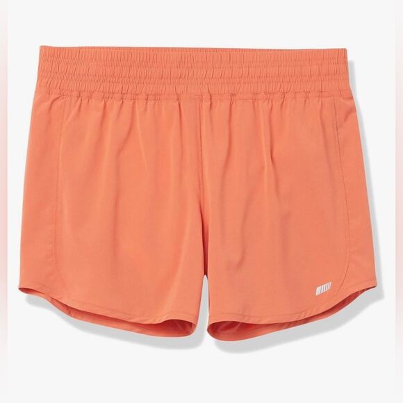 Women's Orange Athletic Shorts - Picture 4 of 4